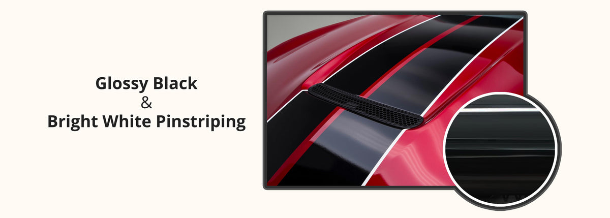 Shelby-Style GT350 Rocker Stripes – Vinyl Decals For Mustang 2015-2020