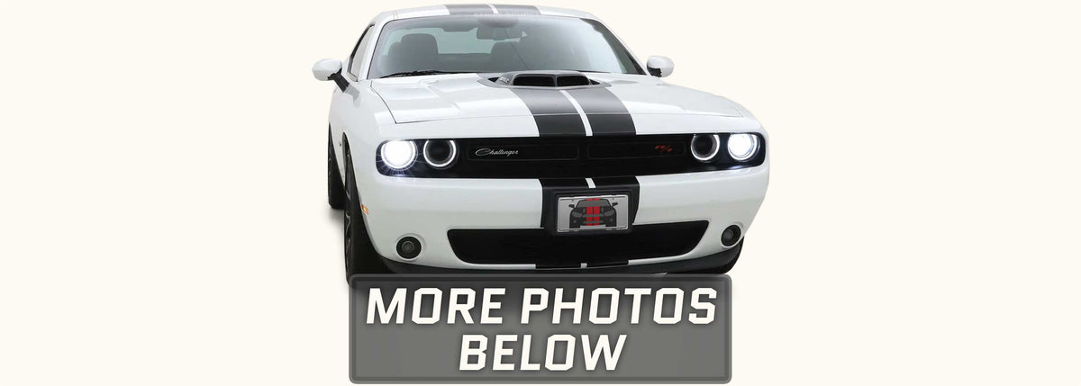 Dodge Challenger Shaker Dual Rally Racing Stripes with Optional