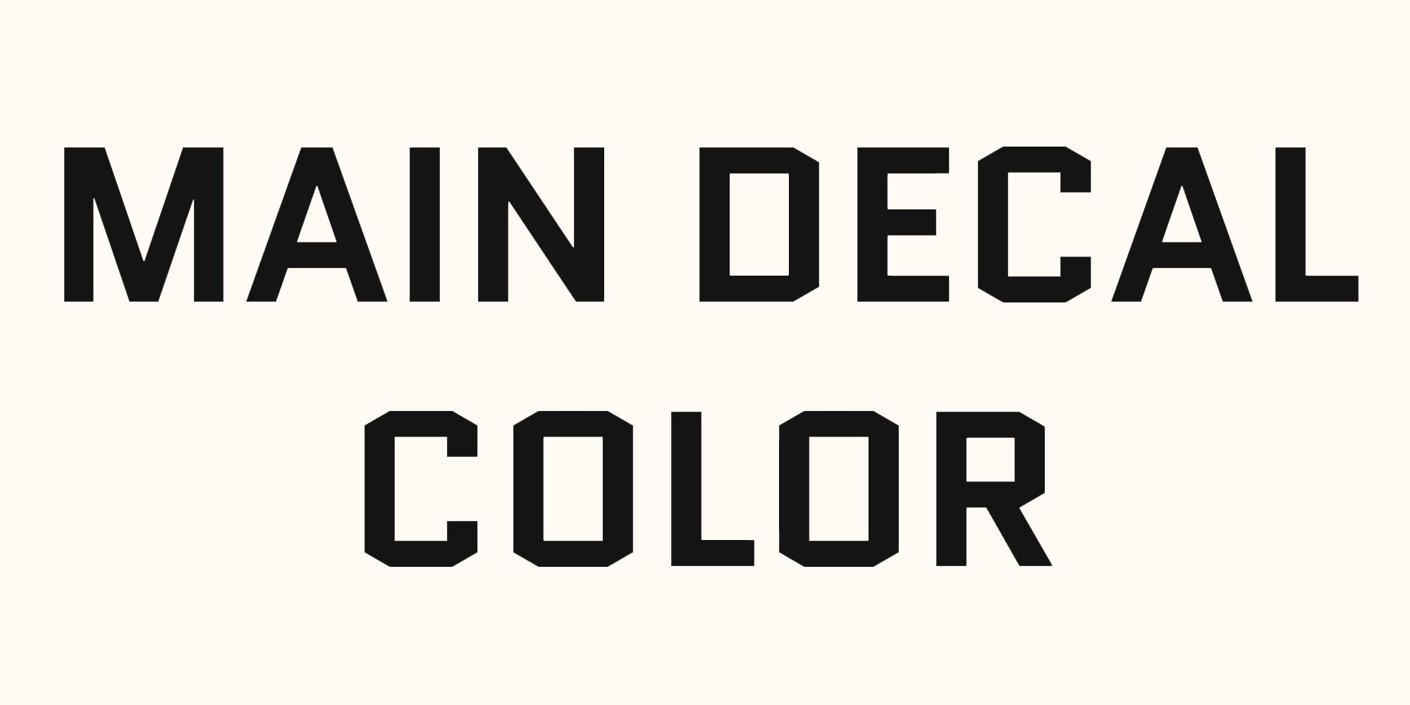 Main Decal Color – Stripe Source
