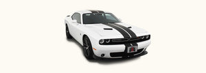 Dodge Challenger Twin Rally Racing Stripes with Optional Pinstriping (2015-2021) - Stripe Source