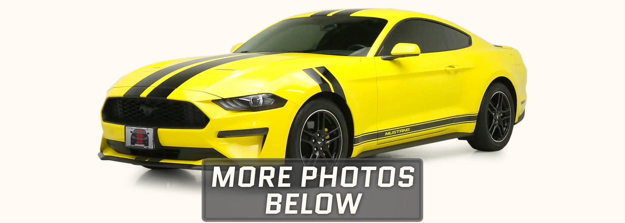 Ford Mustang Fender Hash Stripes Decal - 302 Style Vinyl Graphics For 2013-2014 5.0 GT