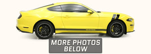 Ford Mustang Side Stripes with Optional MUSTANG Text (2015-2021) - Stripe Source