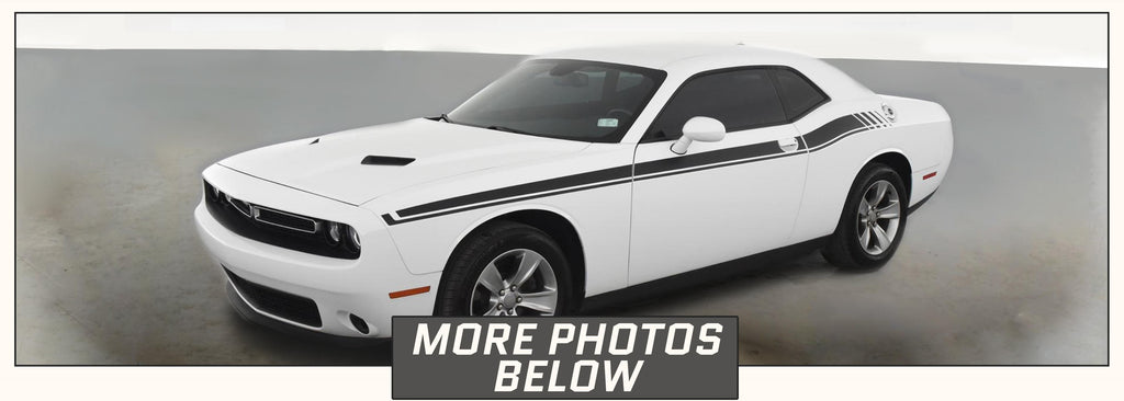 Dodge Challenger Side Stripes Dashed Style (2015-2020) - Stripe Source