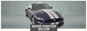 Mustang Racing Stripes with Pinstripes (Rally/Dual/Lemans, for 2018-2021) - Stripe Source