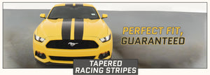 Ford Mustang Tapered Racing Stripes (Dual Stripes, 2015, 2016 2017) - Stripe Source