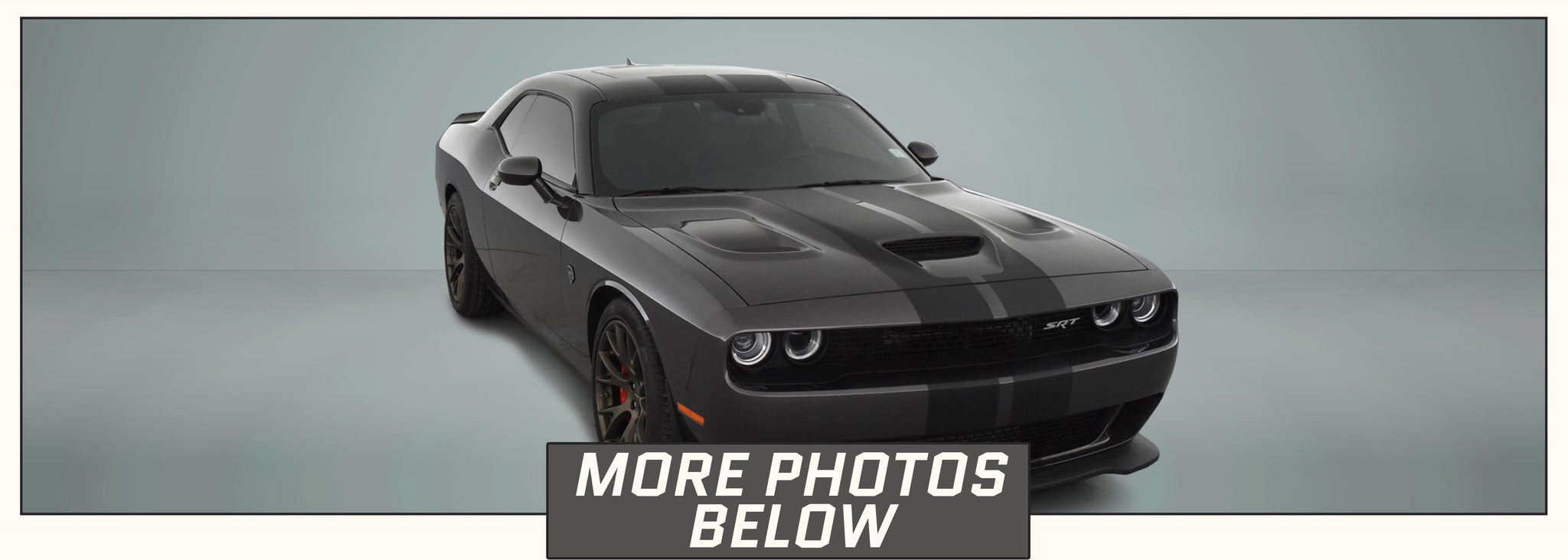 Dodge Challenger Racing Stripes with Pinstripes (Rally/Dual/Lemans