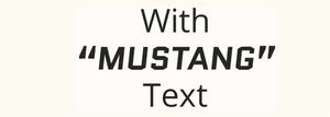 Upgrade to add "MUSTANG" text cutout - Stripe Source