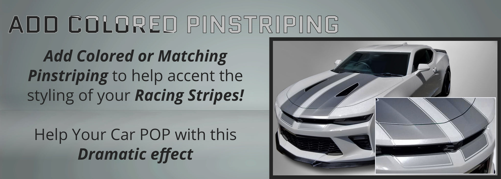 Chevrolet Camaro Racing Stripes (Rally/Dual/Decal, 2016, 2017, 2018) - Stripe Source