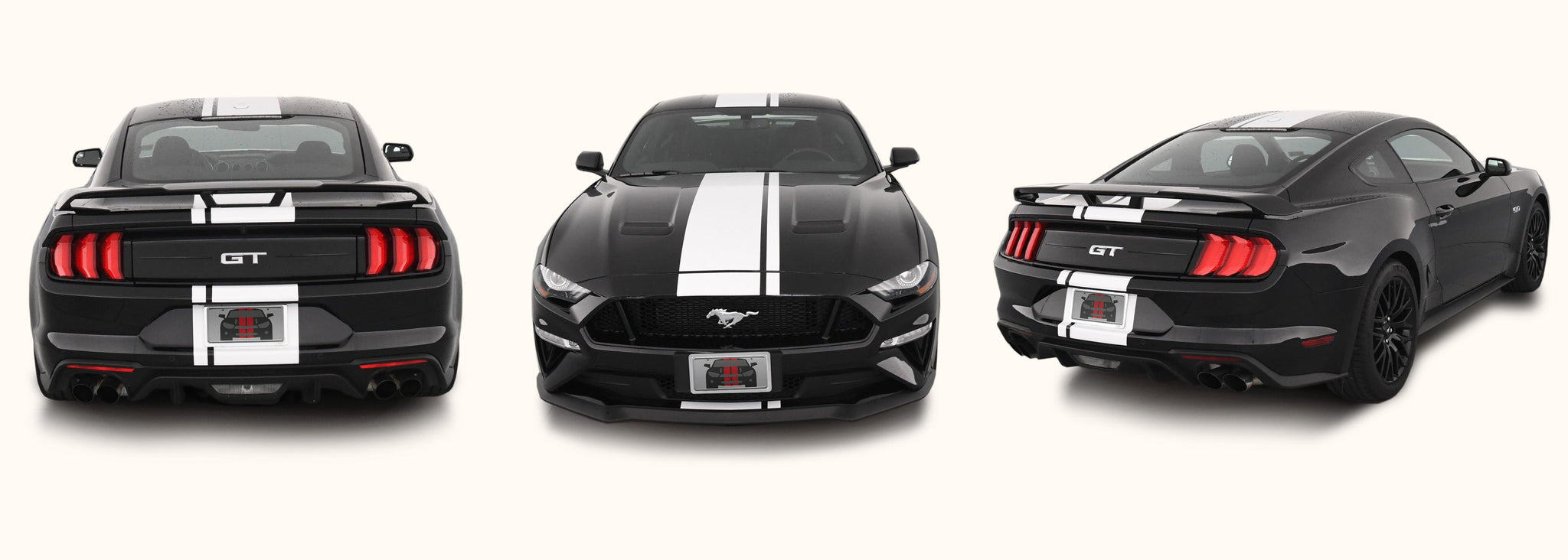 Ford Mustang Center Offset Racing Stripes (2018-2023) – Stripe Source