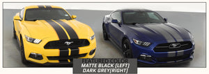 Ford Mustang Racing Stripes with Pinstripes (Rally/Dual/Lemans, 2015-2017) - Stripe Source