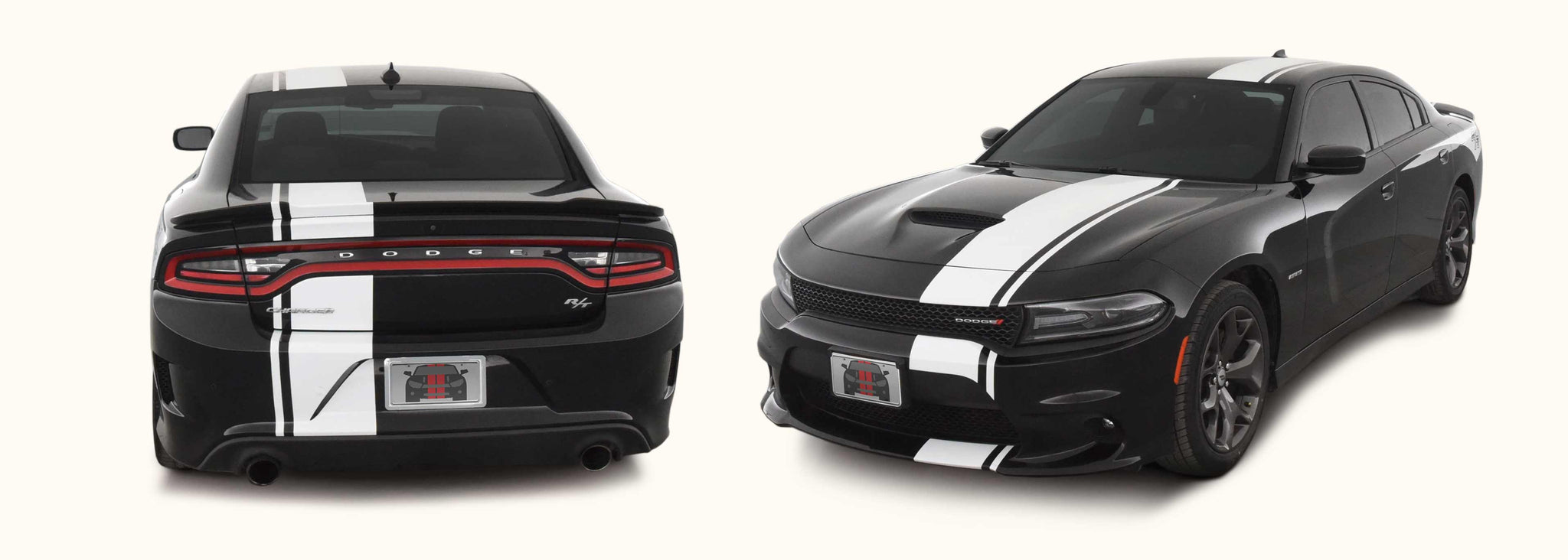 Dodge Charger Offset Stripes (Dual Stripes for a Scat Pack, R/T, GT, SRT, 2015-2022) - Stripe Source