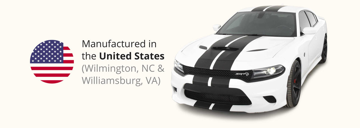 Dodge Charger Solid Racing Stripes (Dual Rally Stripes with Optional P ...