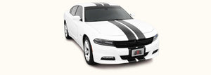 Dodge Charger Thin Stripes (Dual Rally Racing Stripes for a SE or SXT, 2015-2022) - Stripe Source