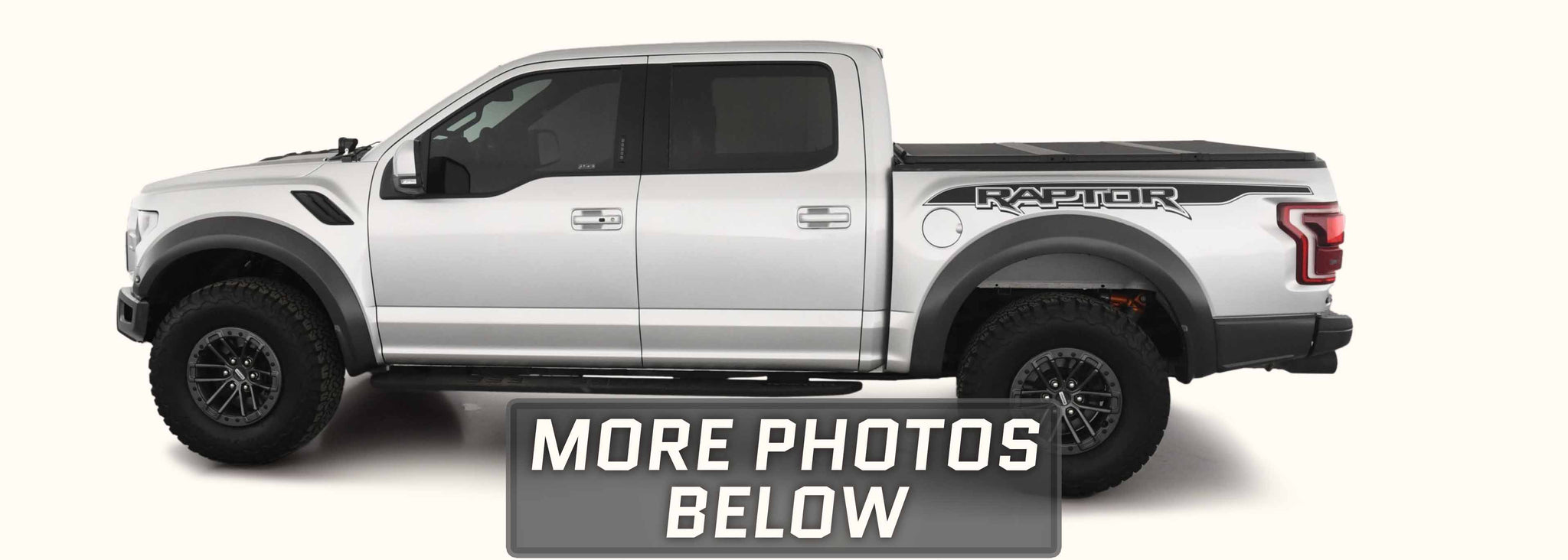 Ford Raptor R Bedside Ford Raptor BedSide Trunk Decal (Raptor Text Decal, 2017-2020) – Stripe ...