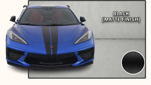 Chevrolet Corvette Racing Stripes (Twin Rally Stripes with Optional Pinstriping, 2020-2023) - Stripe Source