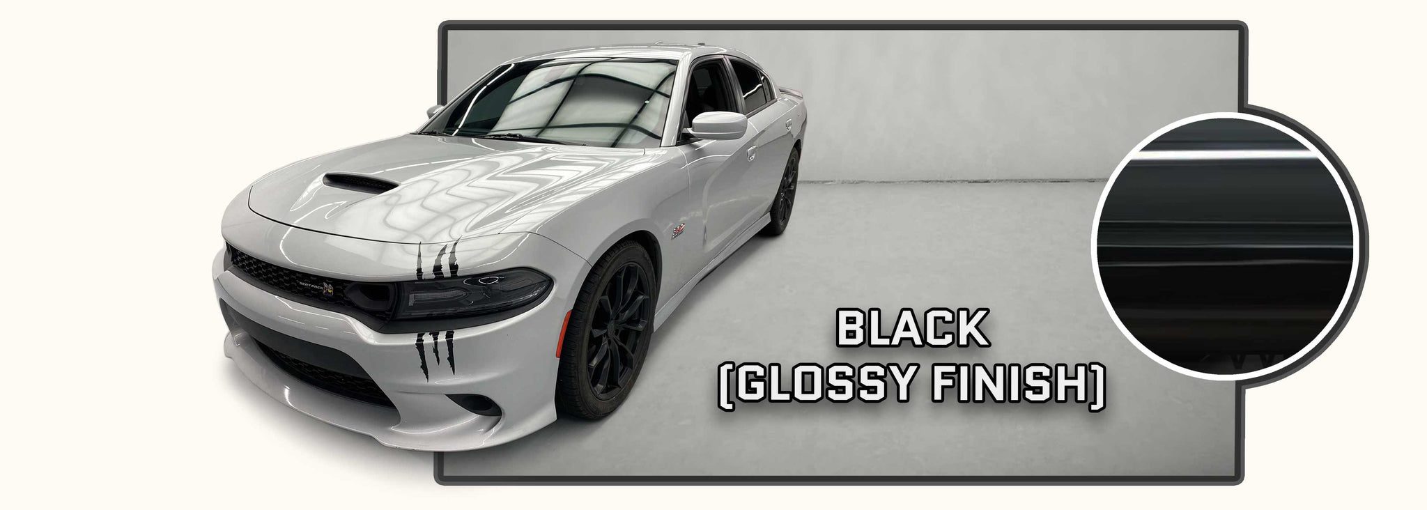 Dodge Charger Headlight Claw Mark Decal (2015-2022) - Stripe Source