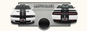 Dodge Challenger Twin Rally Racing Stripes with Optional Pinstriping (2015-2021) - Stripe Source