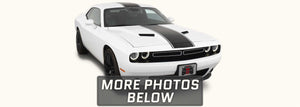 Dodge Challenger Center Stripes with Pinstriping (2015-2021, Hood, Roof, Trunk) - Stripe Source